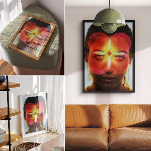 Poszter kép Kaleidoskopický obličej