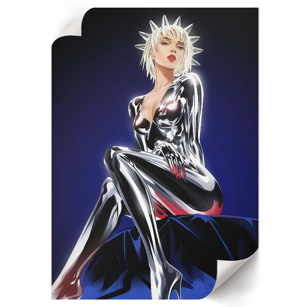 Vintage poszter Futuristická postava