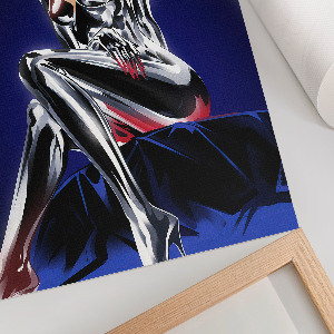 Vintage poszter Futuristická postava