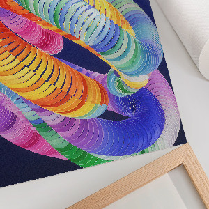 Retro plakát Barevná abstrakce