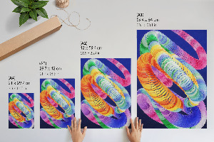 Retro plakát Barevná abstrakce