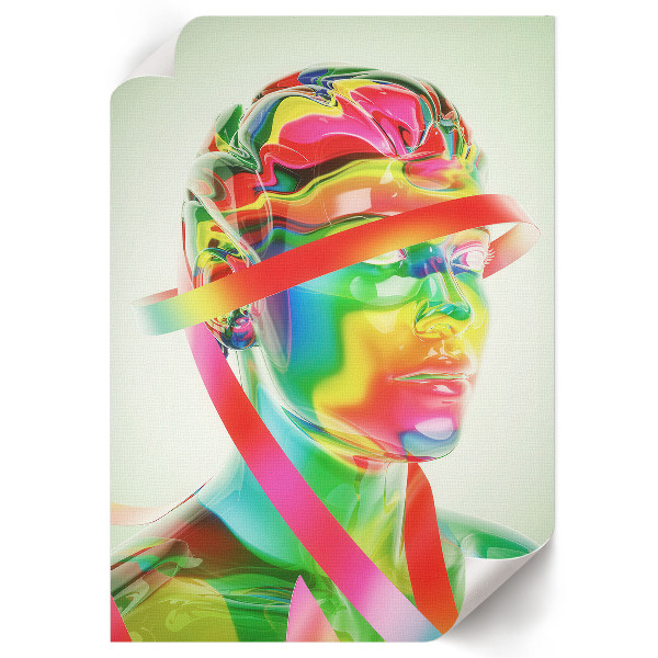 Retro poszter Barevná abstrakce