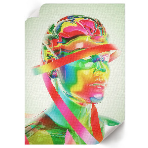 Retro poszter Barevná abstrakce