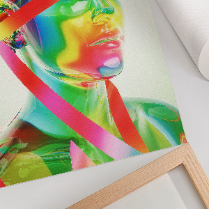 Retro poszter Barevná abstrakce