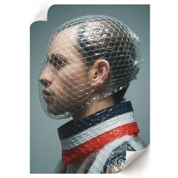 Retro poszter Futuristický portrét