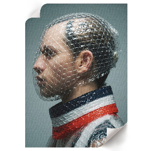 Retro poszter Futuristický portrét