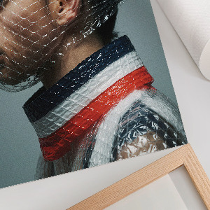 Retro poszter Futuristický portrét