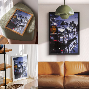 Retro poszter Noční jízda