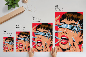 Retro plakát Energie pop-artu