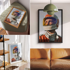 Vintage poszter Pohled do vesmíru