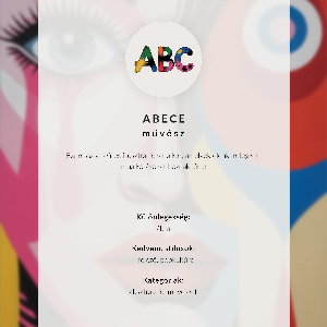 Retro poszter Barevný portrét