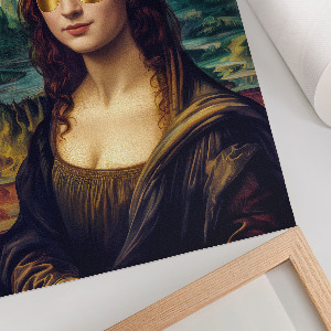 Retro poszter Moderní Mona Lisa