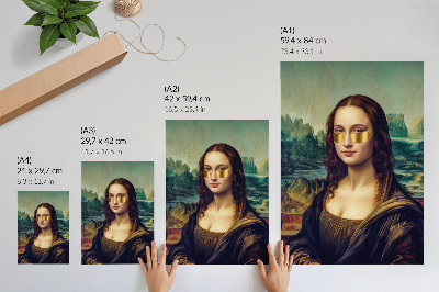 Retro poszter Moderní Mona Lisa