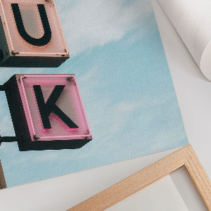 Retro plakát Neonový nápis