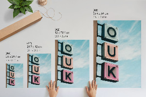 Retro plakát Neonový nápis