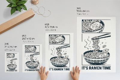 Retro poszter Ramen komiks