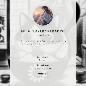 Retro plakát Kotě s těstovinami