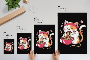 Retro plakát Kotě s těstovinami