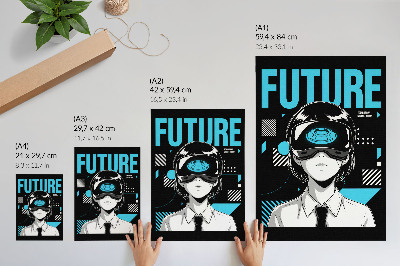 Vintage poszter Futuristická grafika