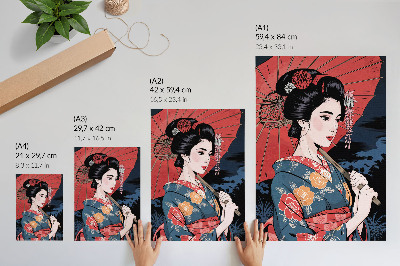 Retro plakát Japonská elegance