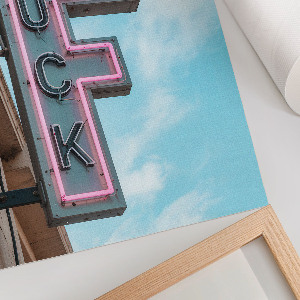 Retro plakát Neonový nápis