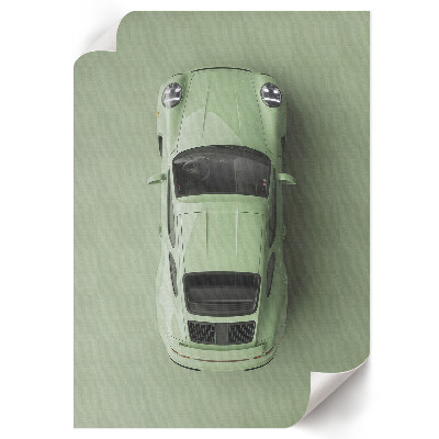 Vintage poszter Zelené auto