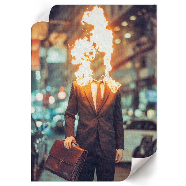 Retro poszter Burning Man