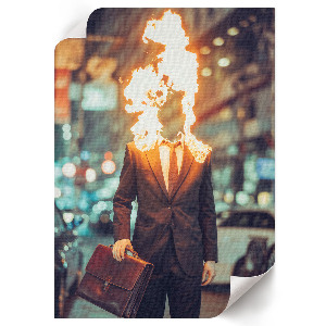 Retro poszter a Burning Man fesztiválról