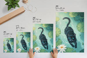 Vintage poszter Kotě ve vodě