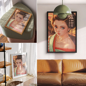 Vintage poszter Japonské umění