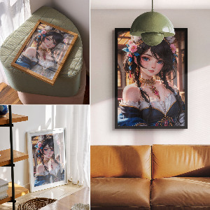 Retro plakát Pohádková ilustrace