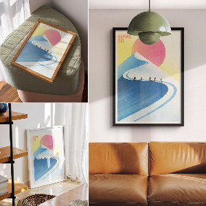 Vintage poszter Horský plakát