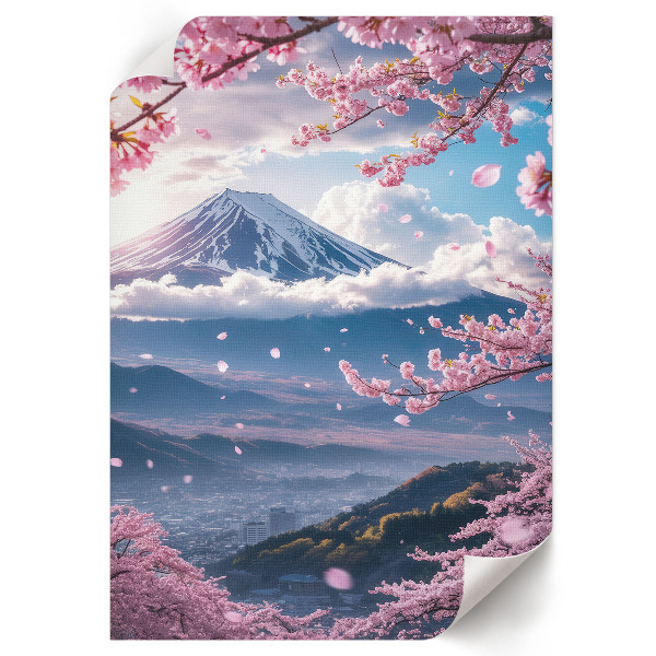 Retro poszter Asijská krajina