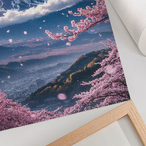 Retro poszter Asijská krajina