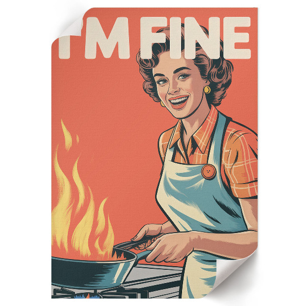 Retro plakát Jsem v pořádku