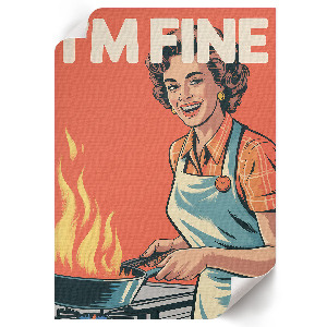 Retro plakát Jsem v pořádku