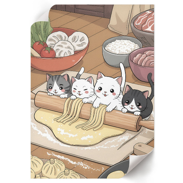 Poszter kép Kočky v kuchyni