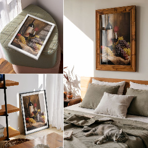 Retro plakát Zátiší