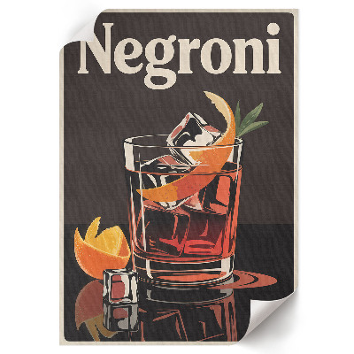 Retro poszter Negroni nápoj
