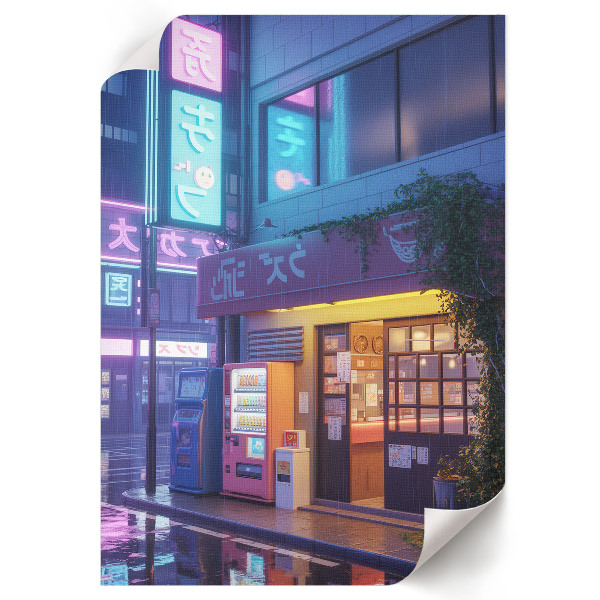 Retro plakát Městská krajina