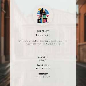 Retro plakát Městská krajina