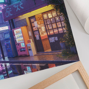 Retro plakát Městská krajina