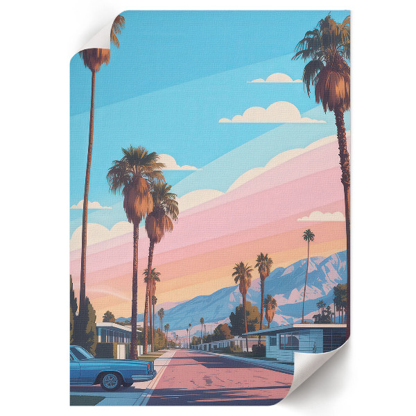 Retro plakát Prázdninová oáza