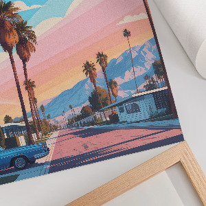 Retro plakát Prázdninová oáza