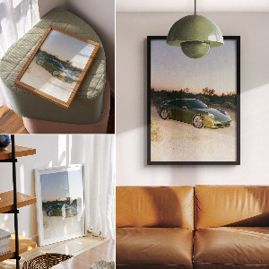 Retro plakát Zelené vozidlo