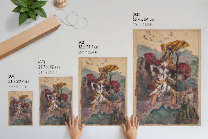 Retro poszter Svatý Kryštof