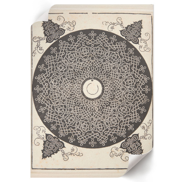 Retro plakát Knoflík s medailonem