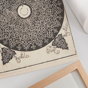 Retro plakát Knoflík s medailonem