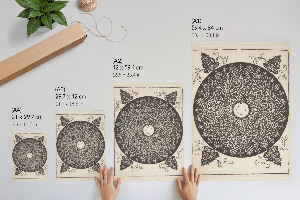 Retro plakát Knoflík s medailonem