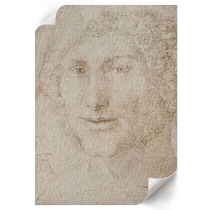 Retro plakát Hlava mladého muže